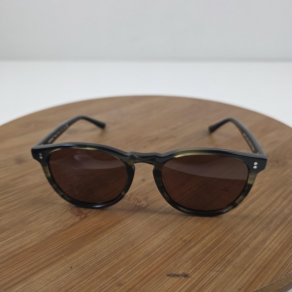 Carfia Sunglasses Mens One Size Black Tortoise Brown Polarized Round CA2307